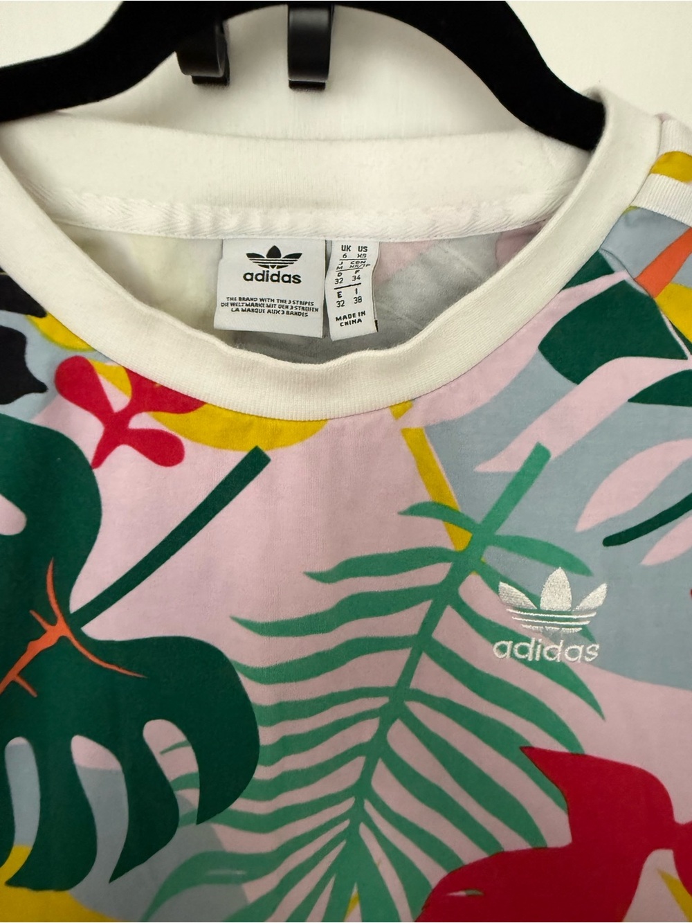 adidas x Farm Rio Tropical Leaf Print Tee Dress - Picture 4 of 7